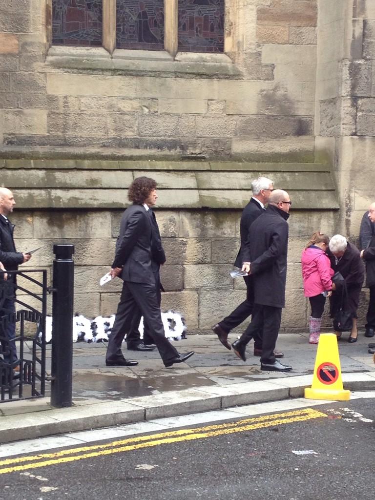 alan pardew leaves liam sweeney's funeral