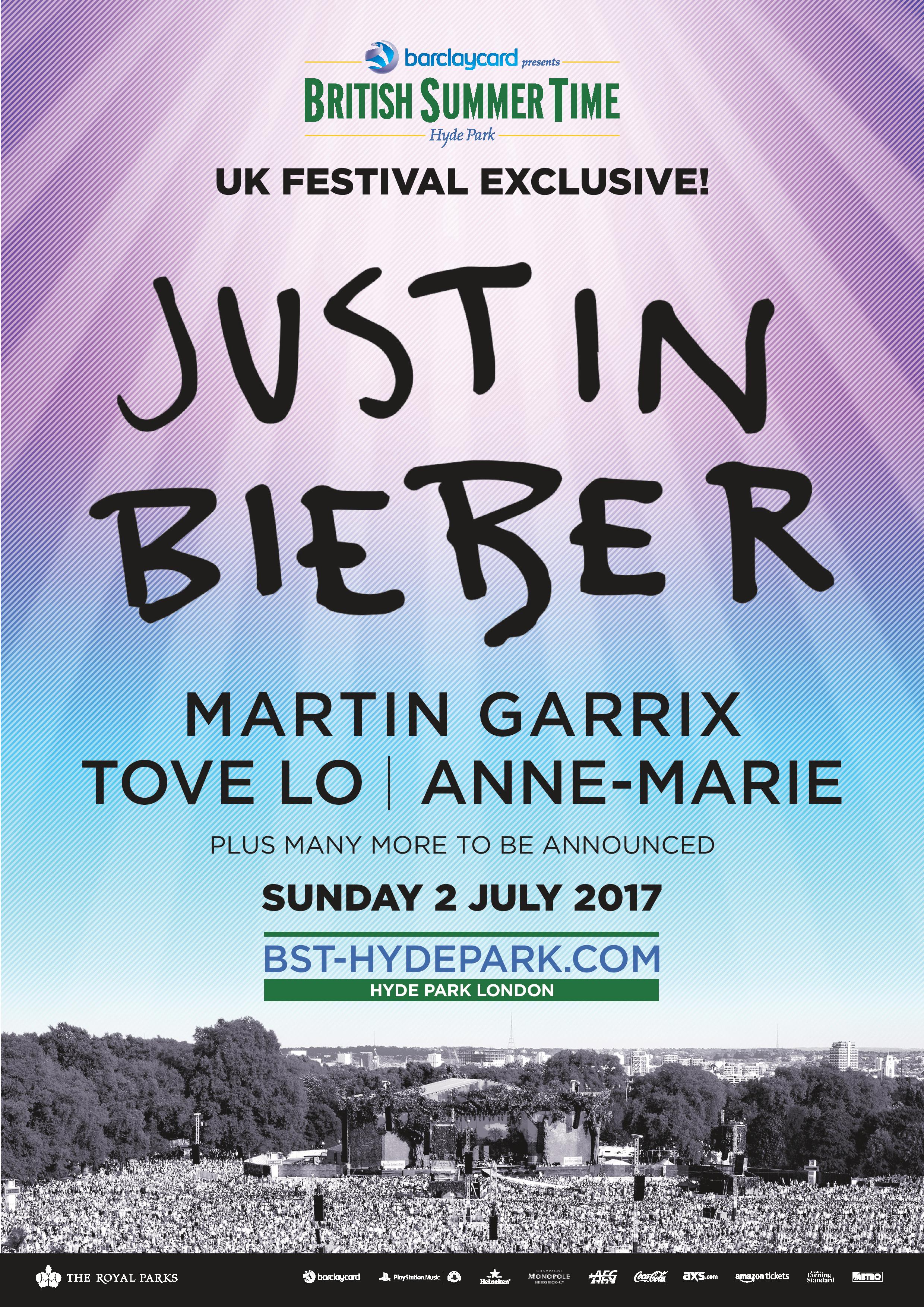 Barclaycard Presents British Summertime Hyde Park Justin Bieber