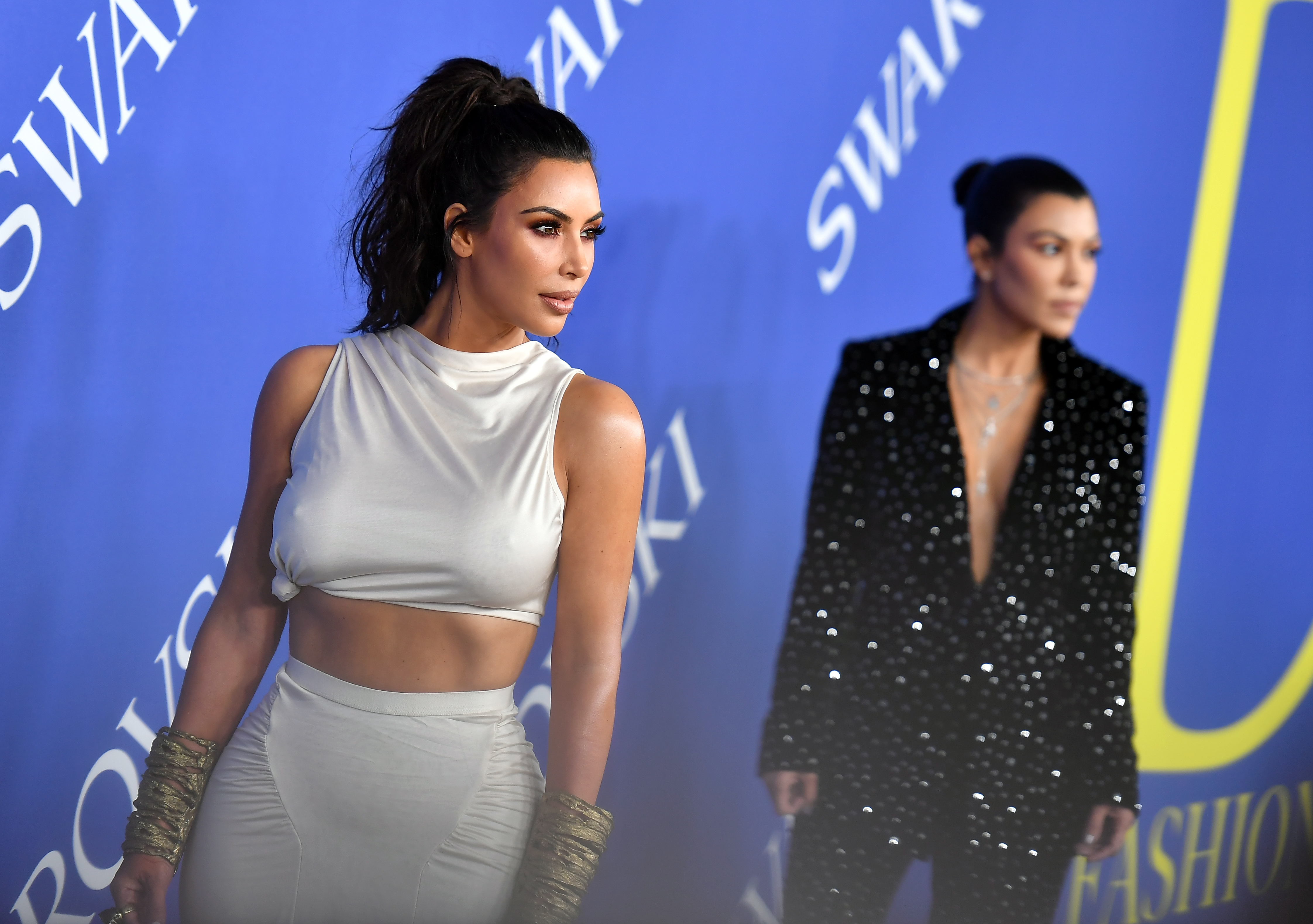 Kim Kourtney Kardashian 2018 CFDA Fashion Awards