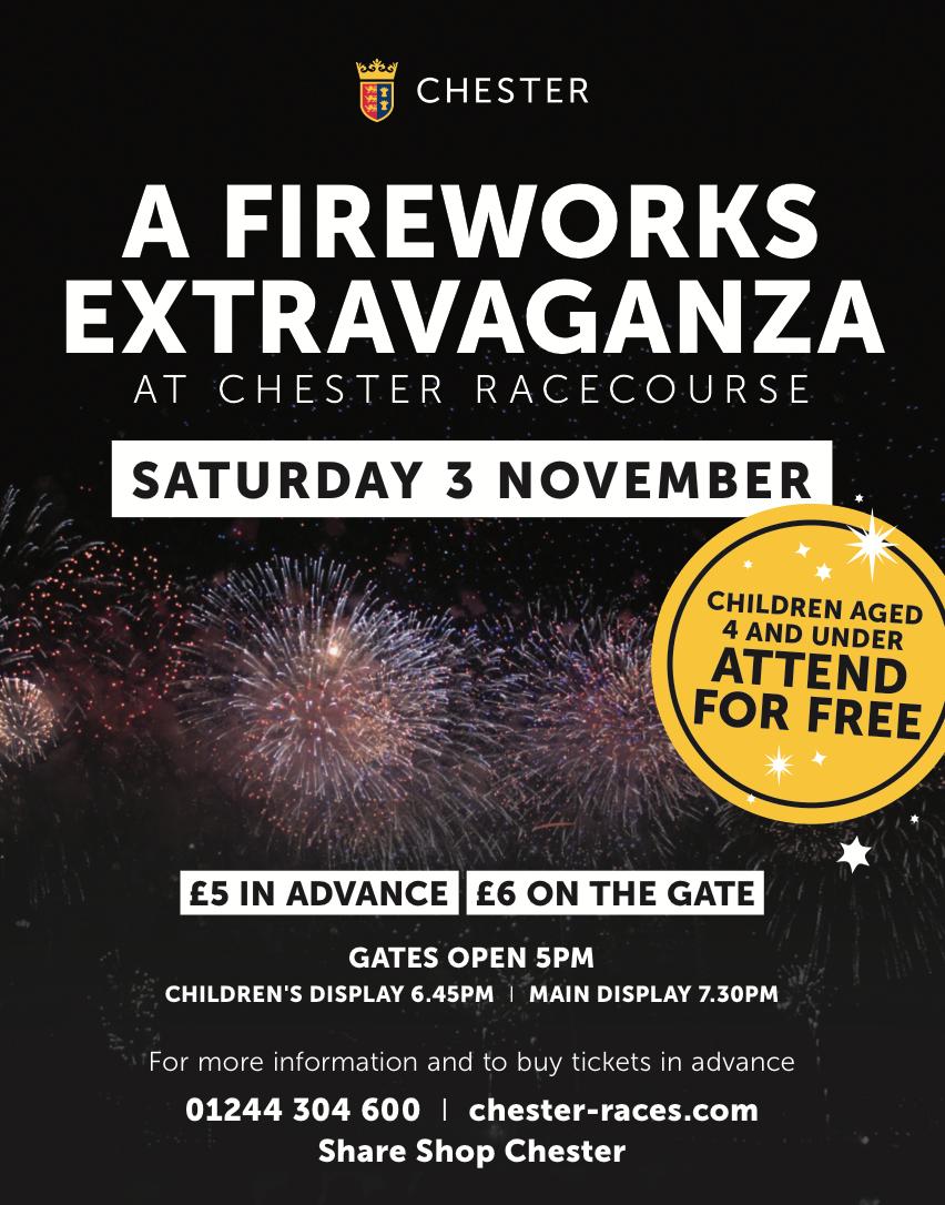 Chester Races Hosts Fireworks Extravaganza Capital North Wales Coast