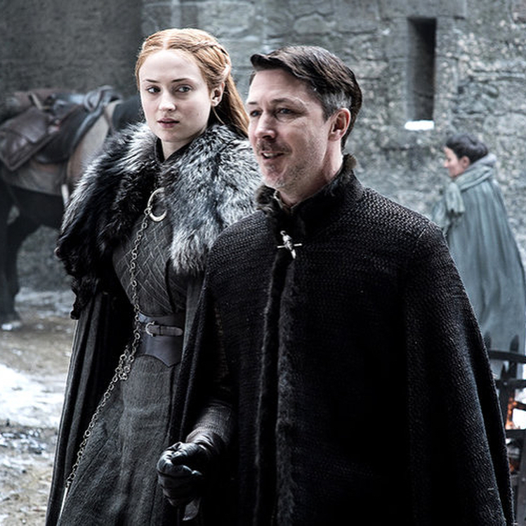 Sansa Stark and Petyr Baelish on Game of Thrones