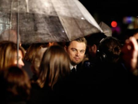 Leonardo DiCaprio in Leicester Square