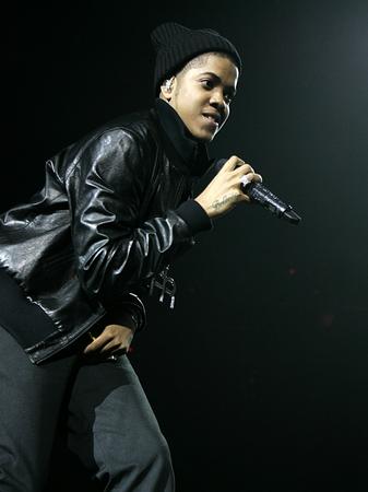 Chipmunk on stage at the Jingle Bell Ball