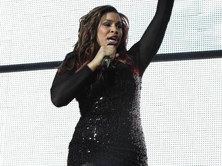 Jordin Sparks at the Jingle Bell Ball