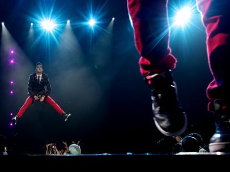 John & Edward on stage at the Jingle Bell Ball