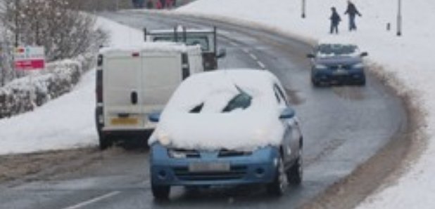 car with snow