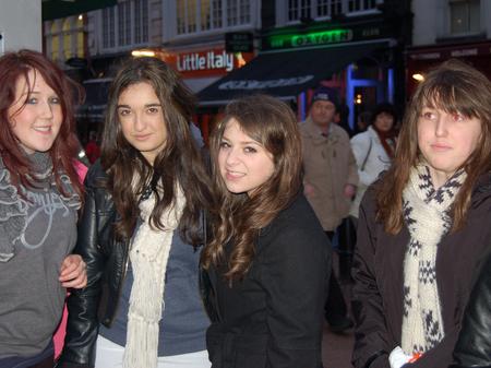 Justin Bieber fans outside Capital