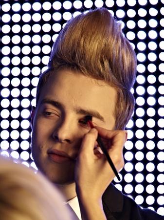 Backstage at the Jedward video shoot