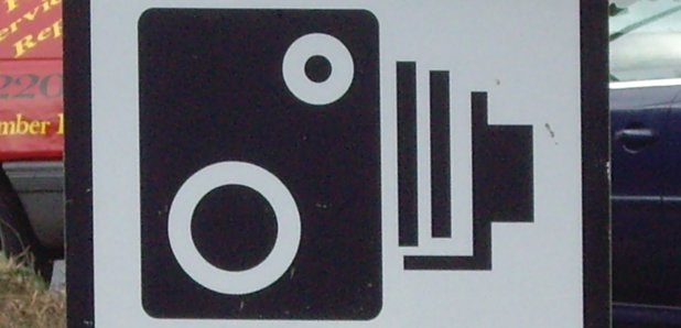 Speed camera sign