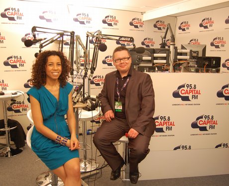 Backstage at the BRITs