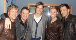 Kevin Hughes with Westlife