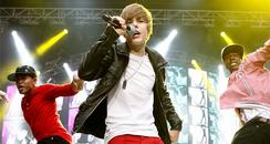 Justin Bieber on stage