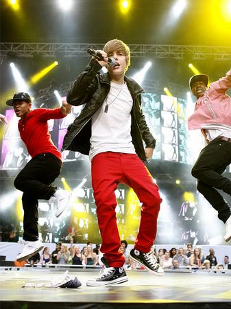 Justin Bieber on stage