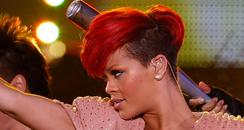 Rihanna performing live