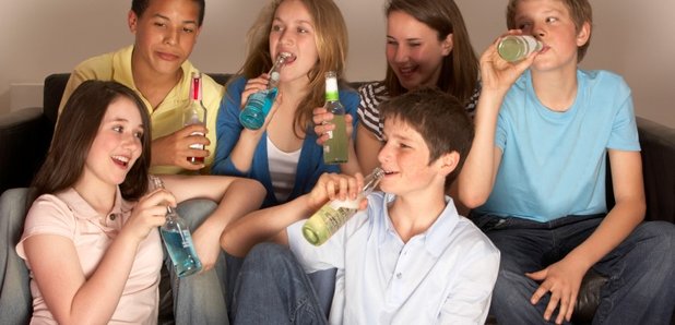 Teenagers Drinking