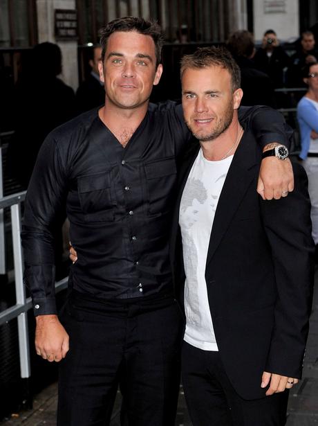 Robbie Williams and Gary Barlow together