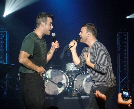 Robbie Williams and Gary Barlow