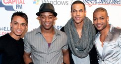 JLS backstage at Capitals Jingle Ball Ball with Wi