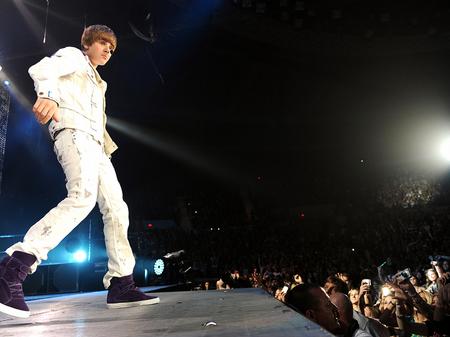 Justin Bieber performing live