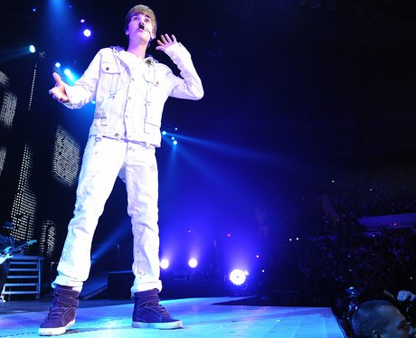 Justin Bieber performing live