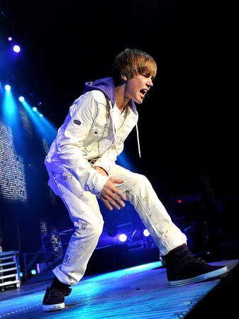 Justin Bieber performing live