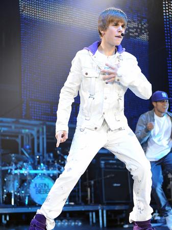 Justin Bieber performing live