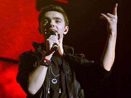 The Wanted performing at the Jingle Bell Ball