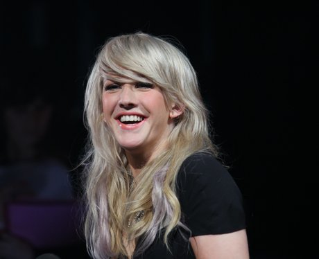 ellie goulding on stage at the Brits Awards Nomin