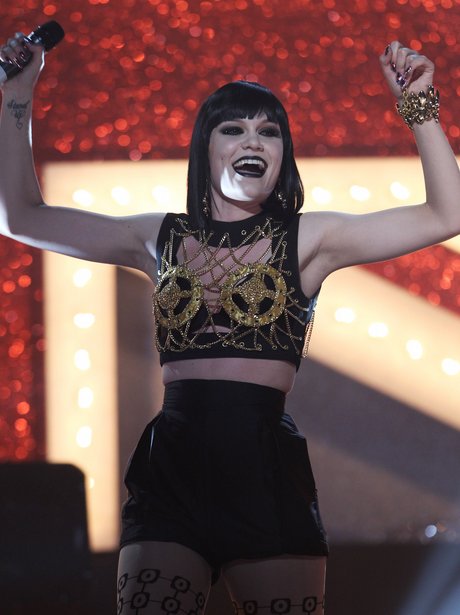 Jessie J performs live at The Brits Nominations Aw