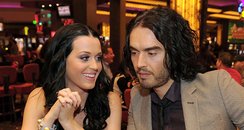 katy perry and russell brand visit planet hollywoo