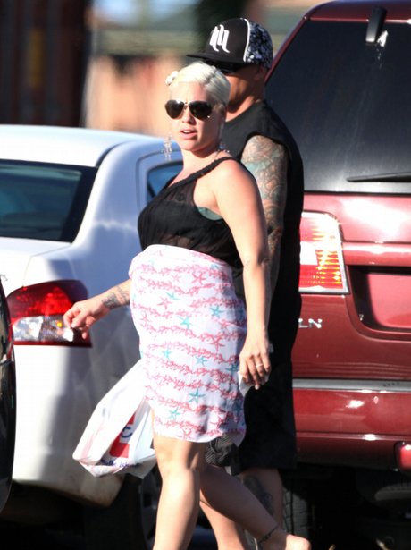 Pink on holiday