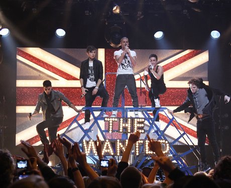 The Wanted perform at The Brit Awards 2011 nominat