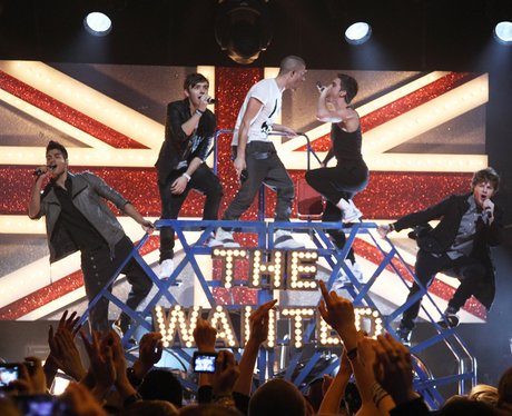 The Wanted perform at The Brit Awards 2011 nominat