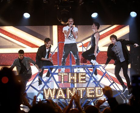 The Wanted perform at The Brit Awards 2011 nominat
