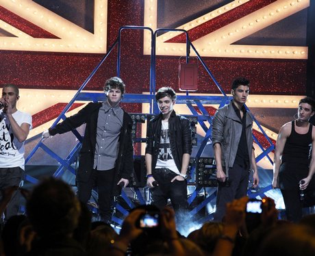 The Wanted perform at The Brit Awards 2011 nominat