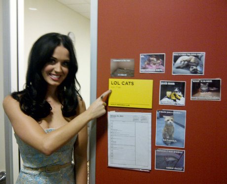 katy perry at the facebook hq