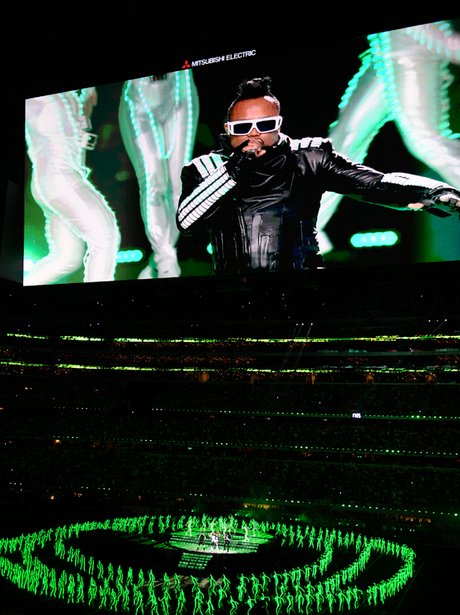 black eyed peas at The Superbowl XLV