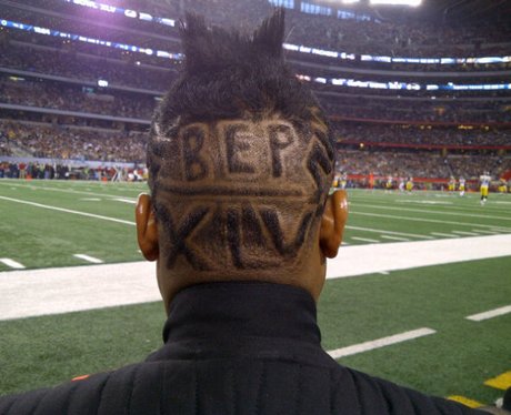 Black Eyed Peas backstage at the Superbowl