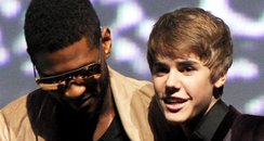 Usher and Justin Bieber Never Say Never premiere