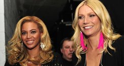 Beyonce and Gwyneth Paltrow backstage at the Gramm