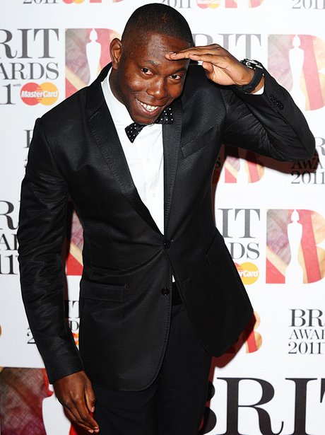 Dizzee Rascal arriving for the 2011 Brit Awards