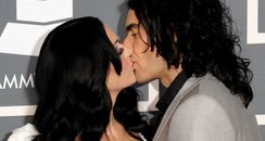 Katy Perry and Russell Brand at the Grammy Awards 