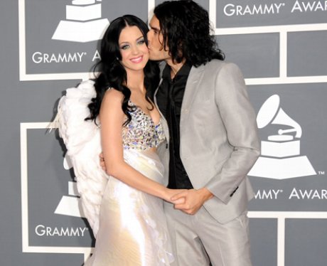 Katy Perry and Russell Brand at the Grammy Awards