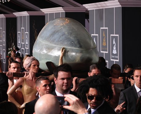 Lady Gaga arrives at the Grammys