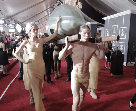 Lady Gaga arrives at the Grammys