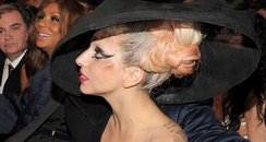 Lady Gaga backstage at the Grammys