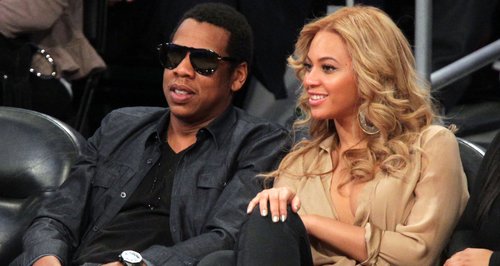 Beyonce and Jay-Z at The NBA All-Star Game 