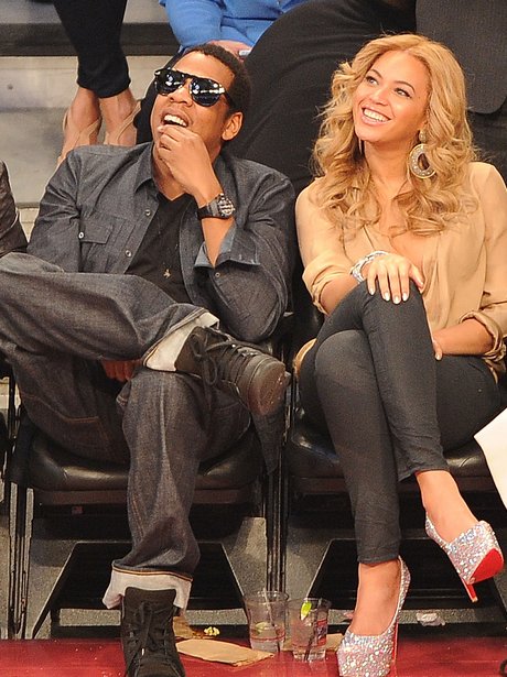 Beyonce and Jay-Z at The NBA All-Star Game