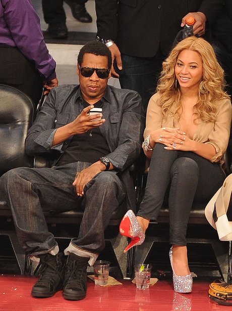 Beyonce and Jay-Z at The NBA All-Star Game