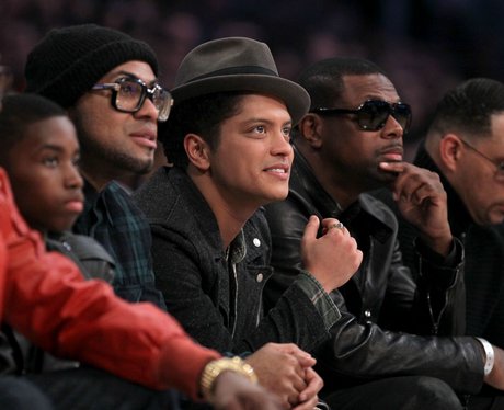 Bruno Mars at The NBA All-Star Game